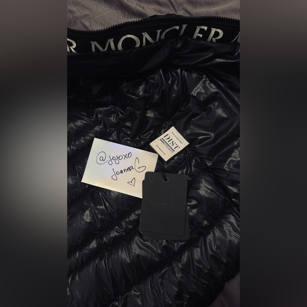 Moncler black Tharon quilted nylon down jacket size 4 - Picture 5 of 14